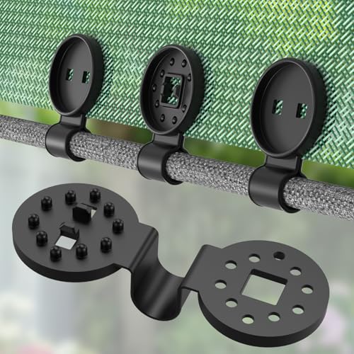 Shade Cloth Clips 40PCS, Heavy Duty Lock Grip Sun Shade Net Clamps, Durable Plastic Awning Clips for Outdoor Gardening Windproof Awning Clamp & Sun Shade Net - color: Black-40pcs