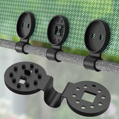 Shade Cloth Clips 40PCS, Heavy Duty Lock Grip Sun Shade Net Clamps, Durable Plastic Awning Clips for Outdoor Gardening Windproof Awning Clamp & Sun Shade Net - color: Black-40pcs