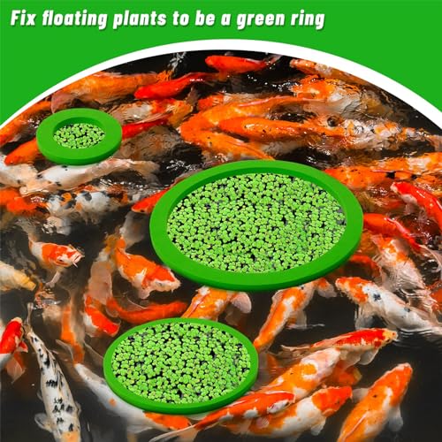 Aquarium Floating Plant 5/10Pcs Floating Plant Holder Fish Feeding Rings for Fishtanks 80-200mm Pet Supplies