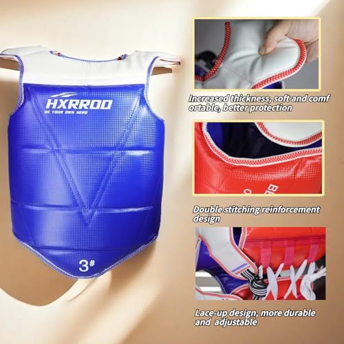 WT Taekwondo Martial Arts TKD Body Protector Reversible Chest Guard Protector hogu - size: 0