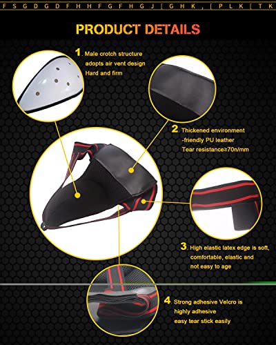 Men's Groin Protector Cup, Boxing MMA Muay Thai Guard, 30-42 in Waist | Protective groin cup for men practicing boxing, MMA, Muay Thai, kickboxing, and other contact sports; fits 30-42 in waists.