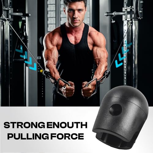 DYNWAVE Gym Machine Cable Stoppers Balls Stopper Fixing Set Weight Cable Machine Clothesline Pulley Set Terminals Heavy Duty for Exercise Workout - color: B