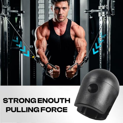 DYNWAVE Gym Machine Cable Stoppers Balls Stopper Fixing Set Weight Cable Machine Clothesline Pulley Set Terminals Heavy Duty for Exercise Workout - color: B