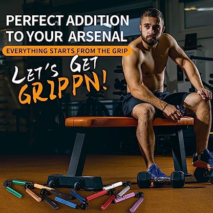 Grip Strength Trainer Set, 6 Pack, 50-350LB, Wrist Forearm Strengthener, Metal No Slip, Hand Grip Gripper Strengthener for Strength Training and Exercise, Hand Workout Squeezer Grip Strength - color: Blue