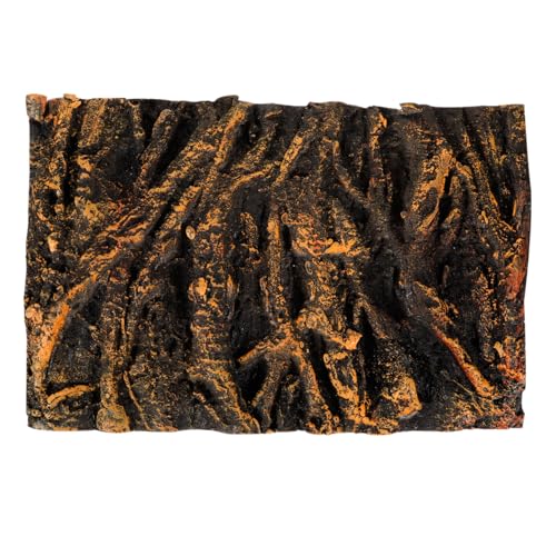 Toddmomy 3D Tree Root Aquarium Background Board Lightweight Reptile Tank Backdrop Panel for Fish Tank Turtle Enclosure 17.71X11.81X1.77 Inch
