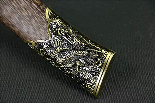 Full Tang Damascus Folded Steel blue Blade Chinese Dragon Tiger DAO Sword