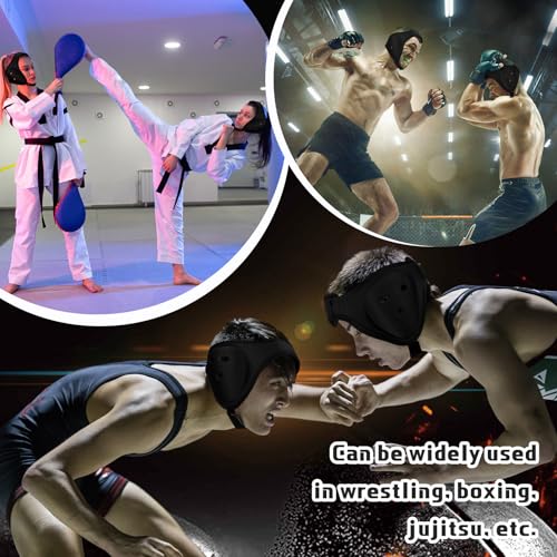 Jerify 6 Pcs Wrestling Headgear for Kids Youth Soft Grappling Headgear | Grappling Headgear, Adjustable Wrestling Ear Guard, Cushioned Foam Padding Protective, Breathable Ventilation, Lightweight