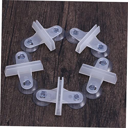 Happyyami 5pcs Aquarium Glass Suction Cup Purple Gravel for Aquarium Fish Aquarium Accessories Fish Tank Breeding Aquarium Divider Sucker Fish Tank Suction Cup Partition Clip White