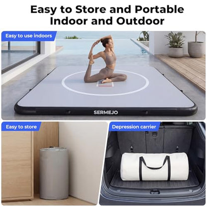 Wrestling Mat Inflatable 8x8/ 10x10 FT Flodable Jiu Jitsu Mats Portable 4” for Home Training, BJJ, MMA, Grappling, Judo, Martial Art, Boxing Indoor Outdoor - size: 13 ft x 13 ft x 4 in