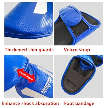 Karate Boxing Martial Arts Kickboxing Training Taekwondo Sparring Body Chest Protector Set - color: Only Chest Blue, size: Large