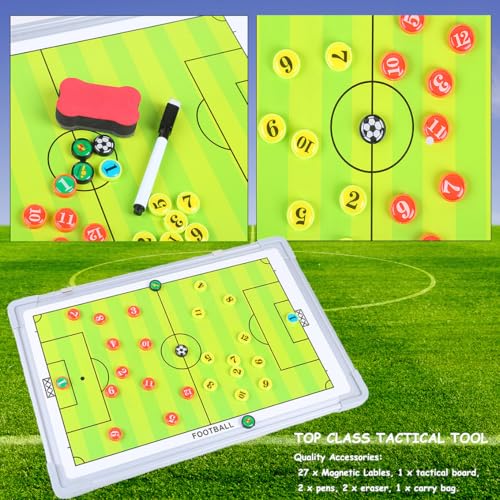 Soccer Coaching Board - Soccer Magnetic Coaching Board with Magnets Marker Pen - Soccer Whiteboard for Coaches