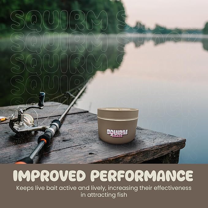 Insulated Live Bait Storage - Stainless Steel, Compact, Durable, Keeps Bait Fresh and Alive (Small) - size: Small