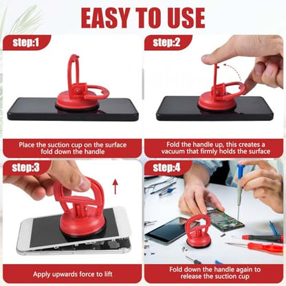 10 Pcs Heavy Duty LCD Screen Suction Cups Repair Kit for iMac, iPhone, iPad, Computer, Tablet