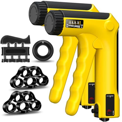 Hand Grip Strength Trainer Kit, 6 Pack Hand Gripper Strengthener for Gym