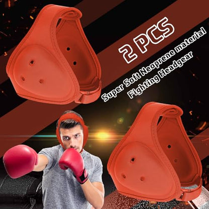 Jerify 2 Pcs Wrestling Headgear for Kid Youth, Orange - color: orange