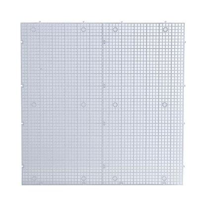 Plastic Grid Divider Tray Egg Crate Louvre Aquarium Fish Tank Bottom Isolation with Bracket (4pcs)