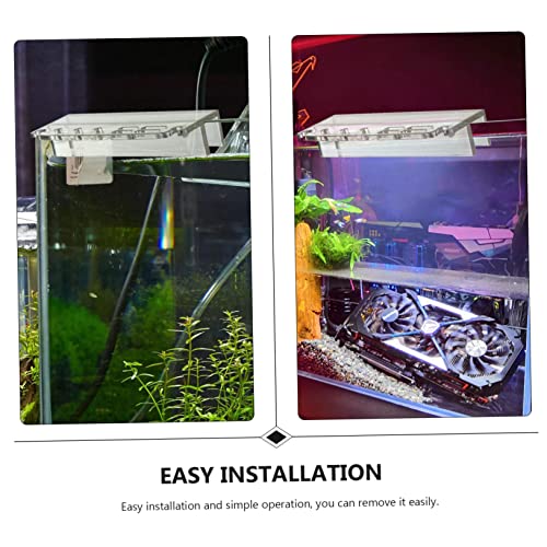 Acrylic Aquarium Tool Holder for Maintenance Transparent Storage Rack with Grooves for Scrapers Scissors and Clips Easy Installation for Fish Tank Supplies