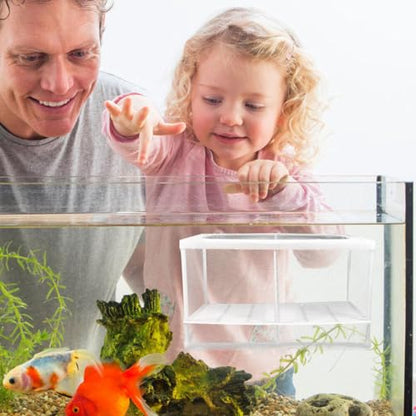 VANZACK Aquarium Fish Breeding Box Divider for Fry Hatching and Safe Separation Incubator for Fish Lightweight and Easy to Clean Nursery Tank