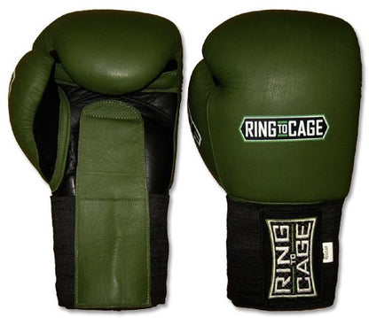 Deluxe MiM-Foam Sparring Boxing Gloves - Hook&Loop/Elastic Cuff for Muay Thai, MMA, Kickboxing, Boxing - size: 14oz