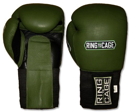 Deluxe MiM-Foam Sparring Boxing Gloves - Hook&Loop/Elastic Cuff for Muay Thai, MMA, Kickboxing, Boxing - size: 18oz