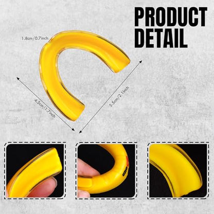Bella Mouth Guard for Kids, Boxing, MMA, Football & Martial Arts – Shock Absorbing Sports Mouthguard for Teeth Protection – Comfortable Breathable Athletic Gum Shield for Youth Junior (Yellow, Kids)