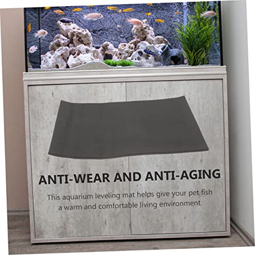 Mikikit Tank Pad Large Snake Pads Turtle Tanks Aquarium Tortoise Habitat Accessories Fish Tank Gecko Tank Terrarium Mat Animals Non-Slip Back Pad Cat Tank Non-Slip Pad Black Cotton