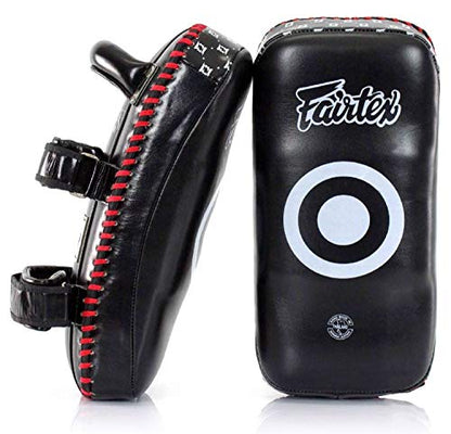 Fairtex KPLS2 Muay Thai Kick Pads, Genuine Leather Curved Boxing Shield