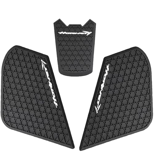 Fuel Gas Tank Pad Protector Stickers Decal Set Compatible with CB750 2023-2024 - Anti-Slip Protective Kit, Black, PVC Rubber Material, 3-Piece