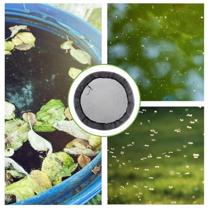150cm/59in Mesh Cover for Rain Barrels, Rain Barrel Net Cover with Drawstring, for Round Rain Barrels, Outdoor Garden Water Collection Buckets Tank Protector, Black