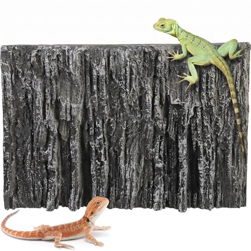 FOMIYES Reptile Tank Background 3D Stalactite Decorative Panel 17.7X11.8X1.6 Inch Pu Foam Aquarium Backdrop for Fish Turtle Habitat Vertical Rock Design