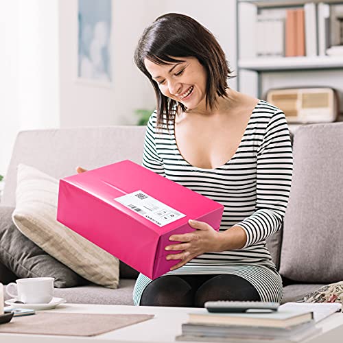 UCGOU Poly Mailers 14.5x19 Inch Hot Pink 200 Pack Large Shipping Bags #7 Strong Thick Mailing Envelopes Self Sealing Adhesive Waterproof and Tear Proof Shipping Bags for Clothes - color: Hot Pink, size: 14.5x19" 200PC