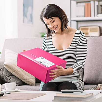 UCGOU Poly Mailers 14.5x19 Inch Hot Pink 200 Pack Large Shipping Bags #7 Strong Thick Mailing Envelopes Self Sealing Adhesive Waterproof and Tear Proof Shipping Bags for Clothes - color: Hot Pink, size: 14.5x19" 200PC