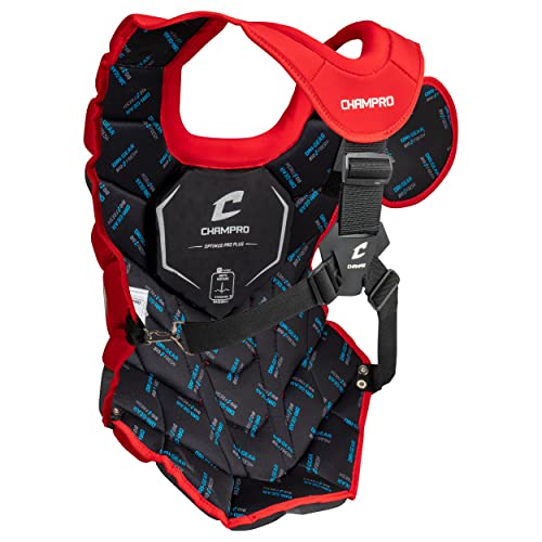 Champro Optimus Pro Plus Chest Protector - color: Scarlet, size: Intermediate (15.5")