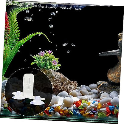 4sets Aquarium Divider Clips Transparent Fish Tank Partition Board for Easy Separation and Secure Living Environment for Pet Fish
