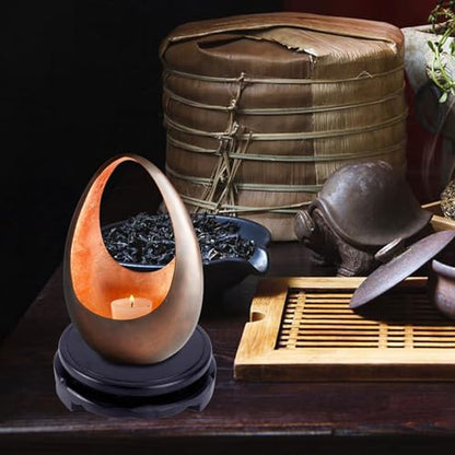 Cabilock Wooden Pedestal Chinese Display Stand Circular Wooden Vase Teapot Base Oriental Vase Stand Aquarium Table Decor Fish Bowl Display Pedestal s For - size: 10x10cm