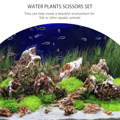 BESPORTBLE 3pcs Aquarium Cleaning Tool Set Water Plants Tweezers Scissors and Shovel for Fish Tank Maintenance and Aquascaping
