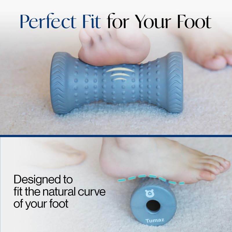 Tumaz Foot Roller for Deep Tissue Massage & Reflexology - color: Foot Roller - Original (Gray )