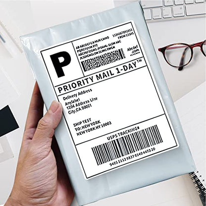 POLYSELLS 200 pcs 10x13 Inches White (Silver) Poly Mailers Shipping Envelopes, Strong Adhesive Sealing, Waterproof, and Tear-resistant Postal Mailing Bags for Small Business, Clothes - size: 10"x13" 200 PCS