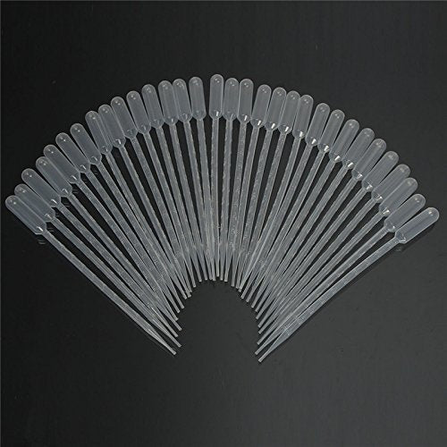 100PCS 10ml Transfer Pipettes Disposable Calibrated Liquid Dropper Plastic Pasteur with Graduated for Science Laboratory