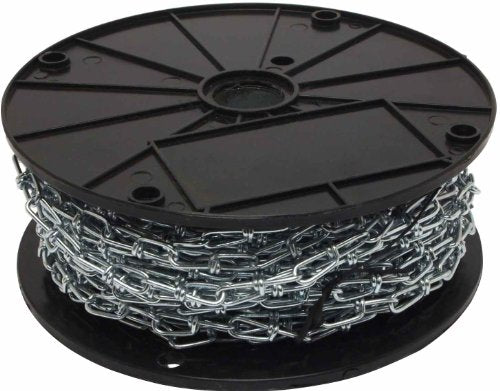 Forney 70421 Double Loop Chain, 3 mm by 100 Feet - Durable and Versatile All-Purpose Chain for Home and Industrial Use
