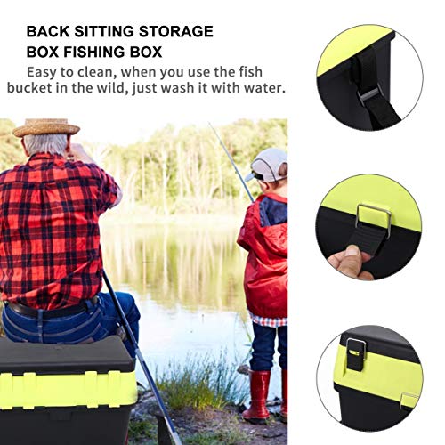 Fishing Box Comfortable Seat Fishing Storage Container for Live Fish Lightweight Portable for Anglers