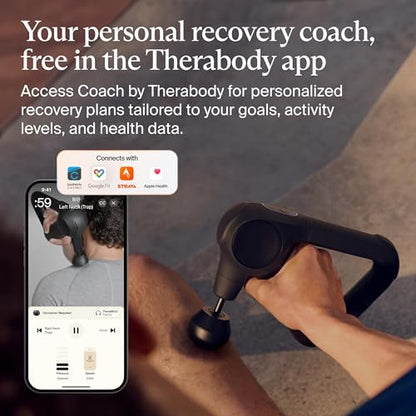 TheraGun Therabody Prime 6th Gen Deep Tissue Massage Gun | Black | Powerful Percussive Massage With 5 Speeds & A Rugged, Durable Design to Relieve Muscle Pain & Speed Up Recovery