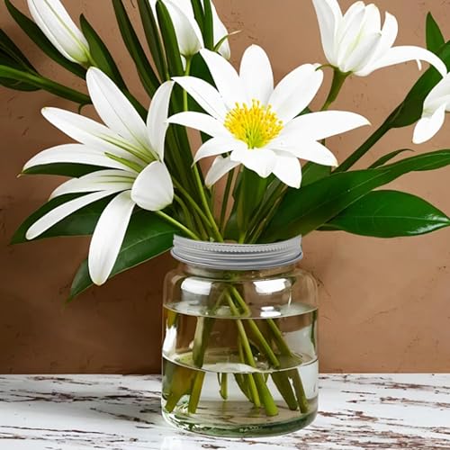 10 Sets Mason Jar Flower Frog Lids, Regular Mouth 70mm Metal Grid Insert, Floral Arrangement Organizer for Canning Jars, Square Hole Flower Holder Lid Accessories