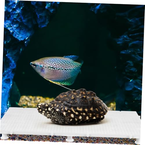 Yardwe 1set Aquarium Divider Mesh Panel for Fish Tank Isolation Reusable and Easy to Install for Fish and Turtle Basking Platform Includes Support