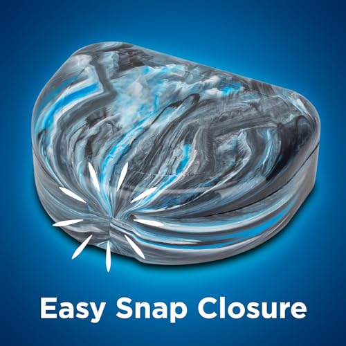 Practicon Glacier Marble Retainer Cases, Clear Aligner Case, Dental Orthodontic Retainer Boxes, Mouth Guard Holder, 6 Pack - color: Glacier