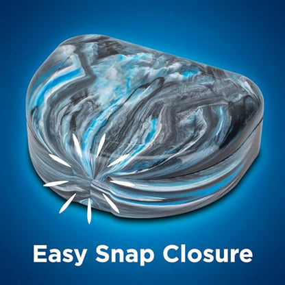 Practicon Glacier Marble Retainer Cases, Clear Aligner Case, Dental Orthodontic Retainer Boxes, Mouth Guard Holder, 6 Pack - color: Glacier