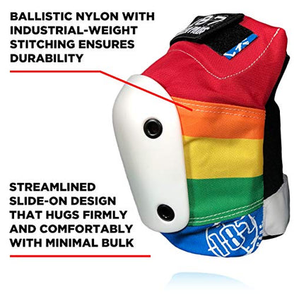 187 Killer Pads Slim Knee Pad for Skate and Skateboarding - color: Rainbow, size: Medium