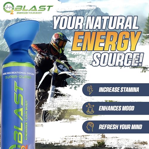 Portable Oxygen Can, Filled with 99.99% Pure Oxygen in a Can with Breathing Mask for Sports, Travel, and High Altitude Use | On-the-Go Air Support for Hiking and Outdoors – 10L, 5-Pack