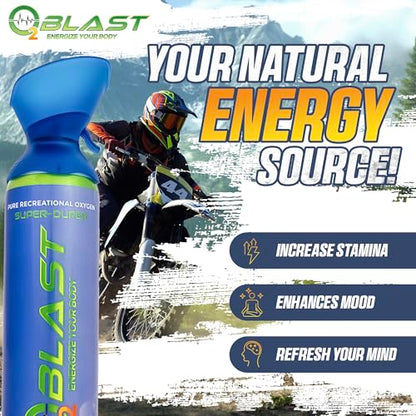 Portable Oxygen Can, Filled with 99.99% Pure Oxygen in a Can with Breathing Mask for Sports, Travel, and High Altitude Use | On-the-Go Air Support for Hiking and Outdoors – 10L, 5-Pack