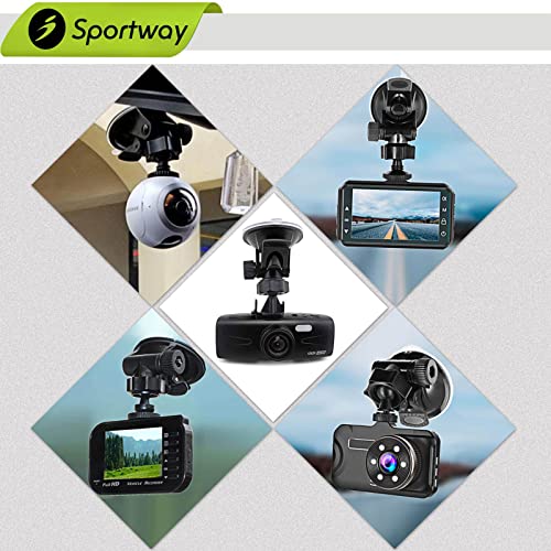 S30 Dash Cam Suction Mount (2nd Gen) with 10pcs Joints for REXING,Z-Edge,Old Shark,YI,KDLINKS,Falcon Zero,Transcend,Crosstour,VANTRUE,GoPro Hero and Most Other Dash Cameras DVR GPS